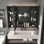 Armoire à pharmacie en aluminium avec miroir, armoire à pharmacie 35 x 28 pouces avec éclairage à DEL 3 couleurs et fonction de désembuage, armoire de salle de bain avec support de rangement pour cosmétiques et support pour sèche-cheveux, gris