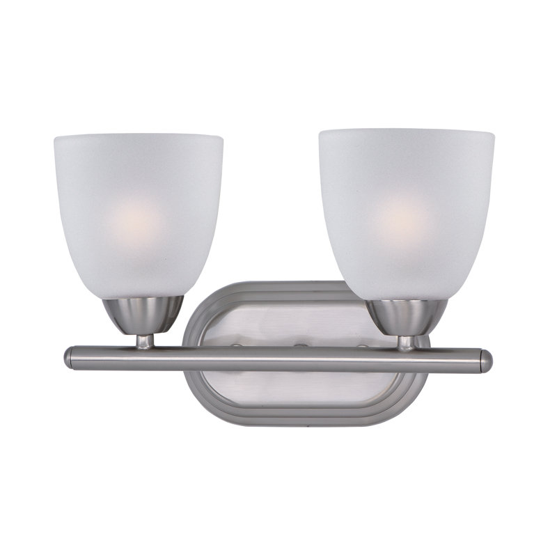 Éclairage pour meuble-lavabo Hayden, Nickel satiné