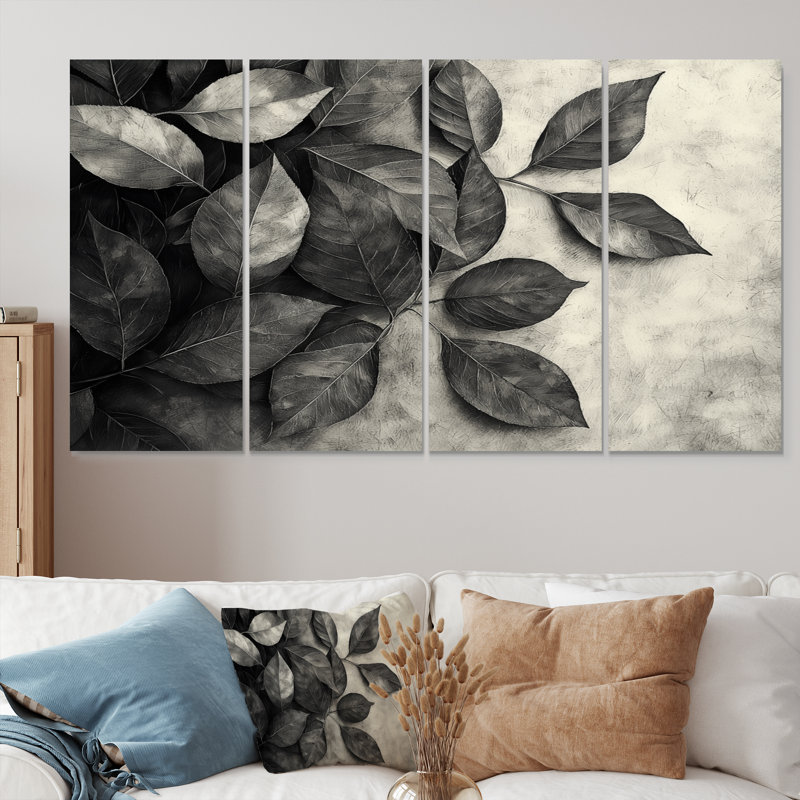 Gris bruissant automne I - décoration murale - art mural traditionnel, 4, H 28 po x l 48 po