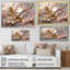 Liquid Art Gold And Pink Floral Effervescence - Abstract Canvas Art Print-368086271-391028996-368086258