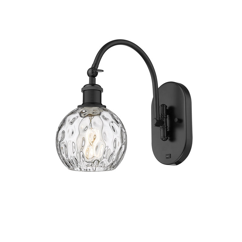 Bras pivotant en acier Ambrosane, Ampoule non incluse, H 11,75 po x l 6 po x P 13 po, Noir mat