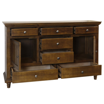 River's Edge 7-Drawer Dresser - Pecan