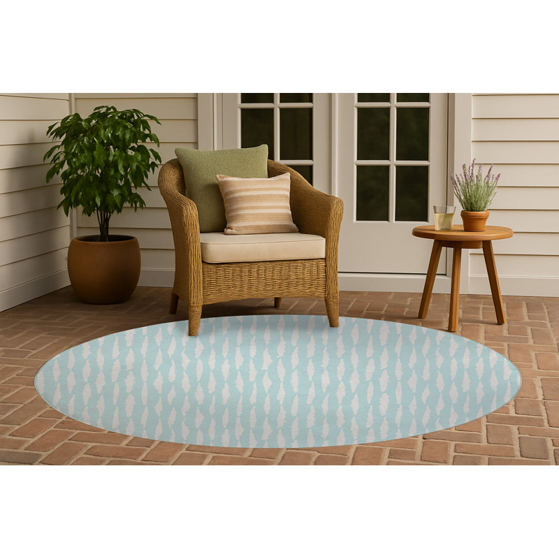 Tapis d'extérieur antidérapant Scar Play, Rond 5 pi