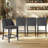 Aaraf Upholstered Counter Stool with Solid Wood Frame-1218384453