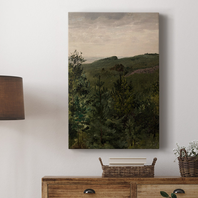 Paysage rétro CC XXXV - galerie Cavas sur mesure, H 27 po x l 18 po