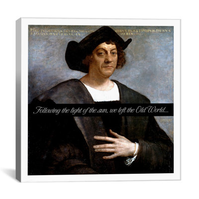 « icons, héros et legends christopher columbus », reproduction d’art sur toile