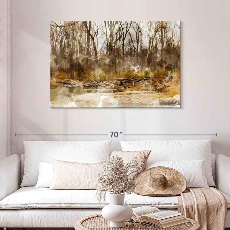 Alvord Landscape River Woods, H 30 po x l 45 po