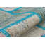 Tapis de couloir beige sarcelle Modern