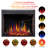 Black Electric Fireplace Insert-668684878