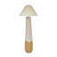 Lampe sur pied en tissu naturel