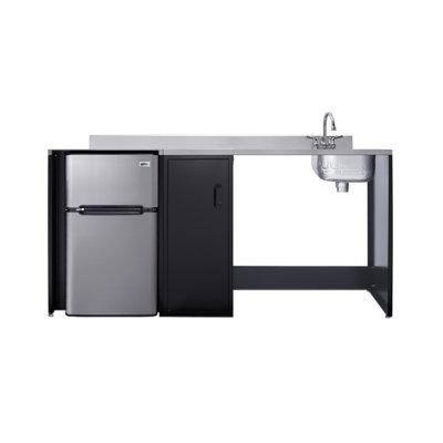 72" Wide Barrier-Free All-In-One Kitchenette, ADA-Compliant