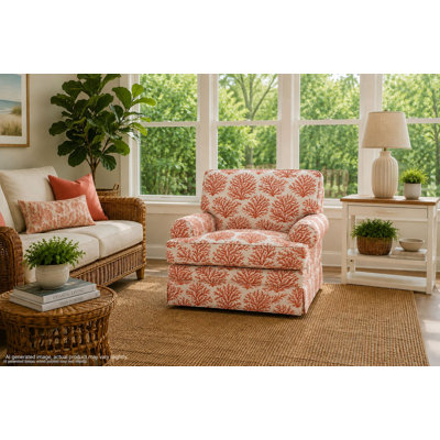  Chaise d'appoint rembourrée multicolore