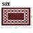 Home Decor Luxury Non-Slip Rubber Backing Safety Soft Runner Area Carpet Floor Area Rug Indoor Interior Accent Decorative Mat, Burgundy Color Moroccan Trellis Design, 20 x 32 Inch-1958643252