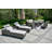 Cerelia 10 - Person Wicker Patio Dining Set with Rectangular Table , Cushions Included