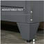 Organisateur de rangement industriel en acier HOMcom gris