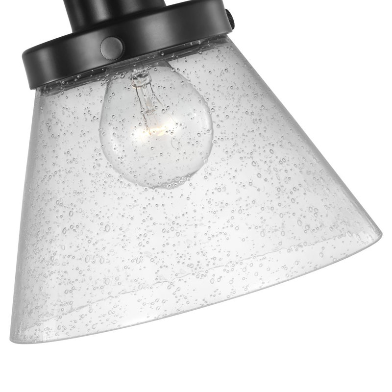Lampe murale avec bras pivotant 1 lumière Oakpark, Noir