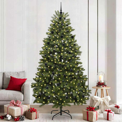 Artificial Christmas Tree with Stand Green PVC and Metal