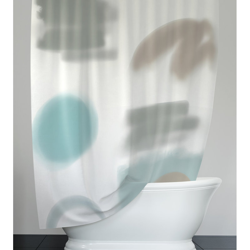 Kapedes Abstract Shower Curtain, 83" H x 70" W
