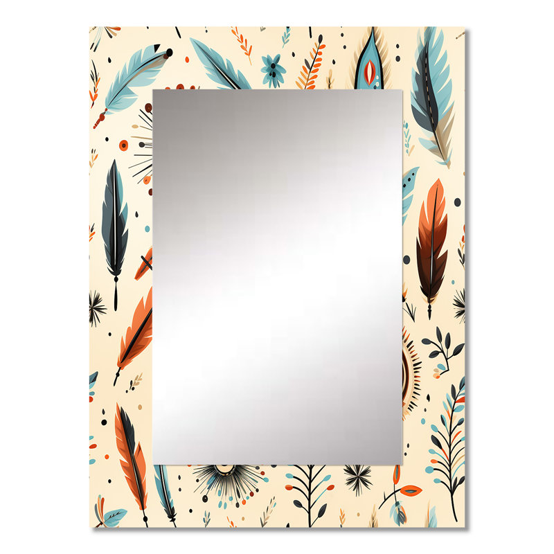 Veney - Beige Wall Mirror Decor, 32 po x 24 po