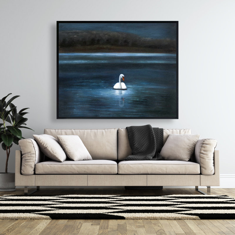 Magnifique cygne, reproduction sur toile