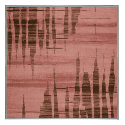 Tapis abstrait lavable à la machine