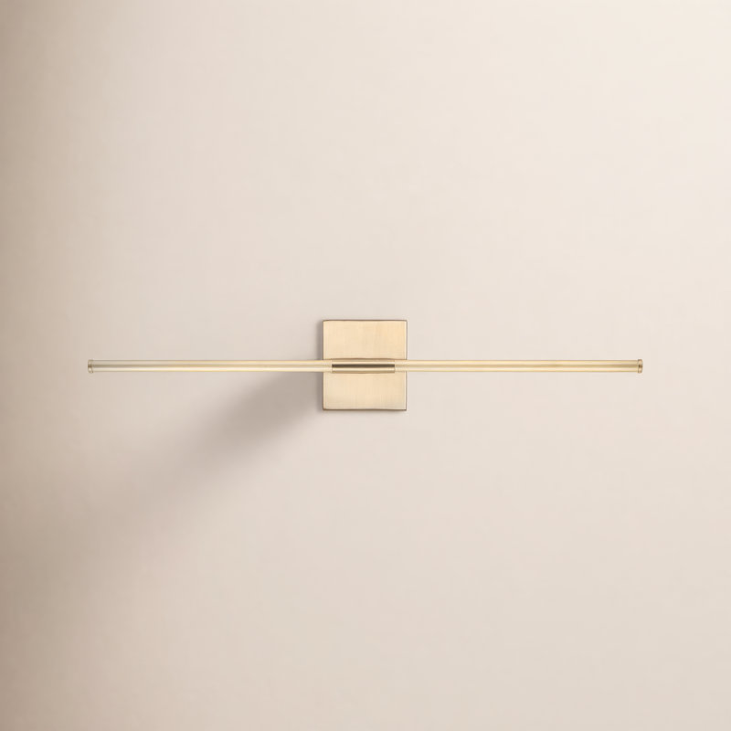 Gallatin LED Armed Sconce, Brass Gold