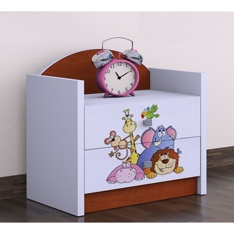 Jessie 2 Drawer Nightstand, Brown