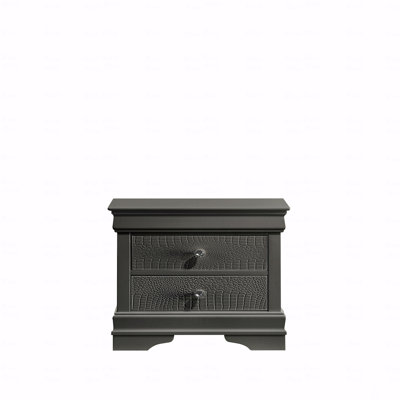 Modern Style 2-Drawer Night Stand Made With Wood