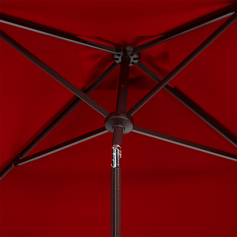 Parasol de plage 7,5 pi Teo, Rouge