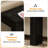 63" Narrow Rustic Sofa Table and Entryway Console in Deep Wood Grain-487469936