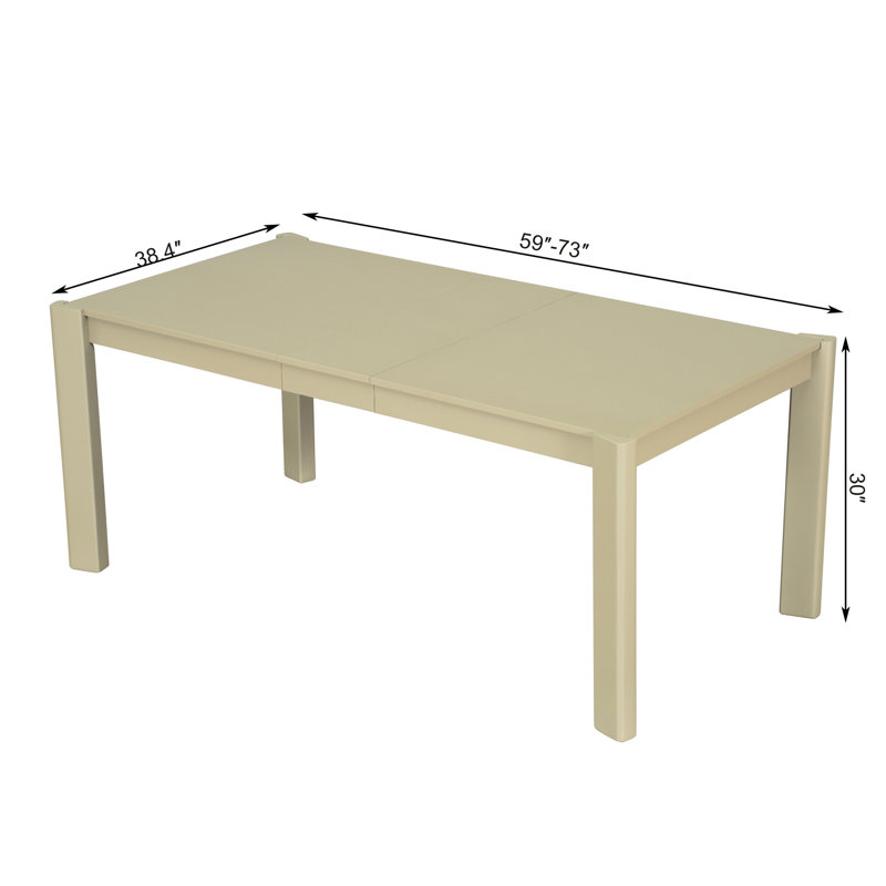 Table de salle à manger extensible Modern, Doré