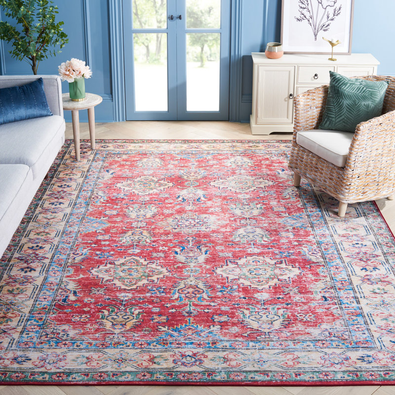 Tapis oriental rouille / beige, Rectangle 8 pi x 10 pi