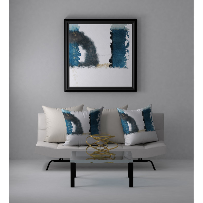 Housse de coussin carrée subtile Paradise/insert, 18 po x 18 po