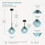 Luminaire suspendu simple à large sphère Emiliani, base E26 Emiliani-663255956