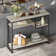 100cm Geometric Art Console Tables for Entryway, Skinny Entry Table with 4 Tier Storage Shelves, Easy to install
