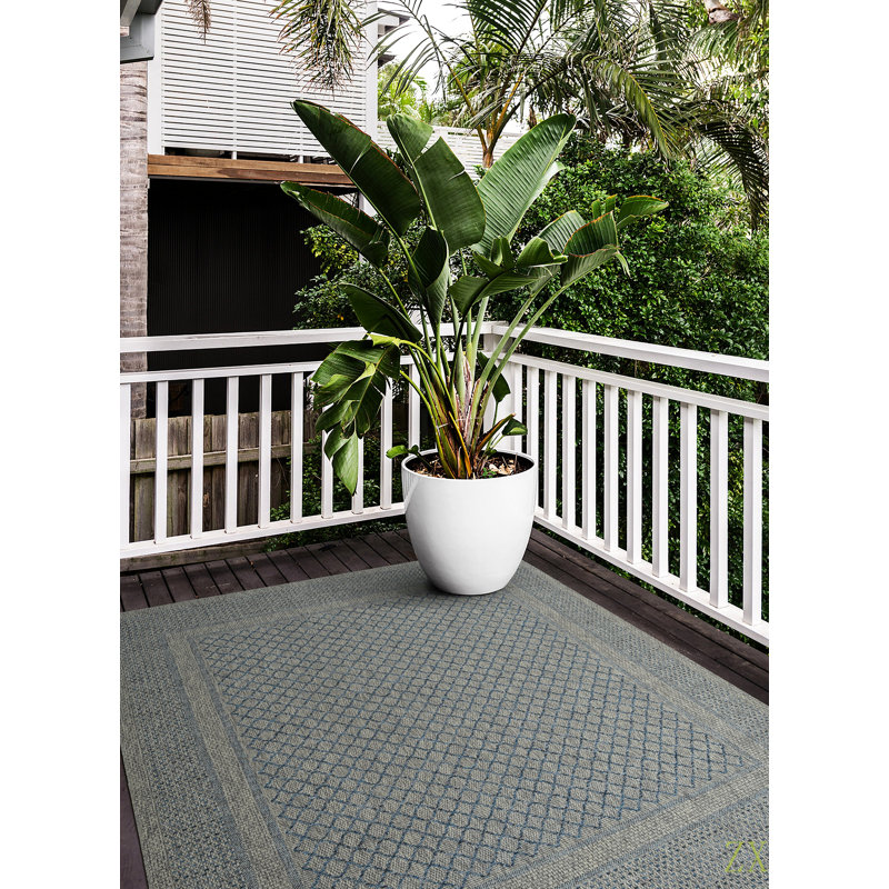 Tapis rectangulaire moderne, transitionnel, géométrique, sud-ouest, texturé