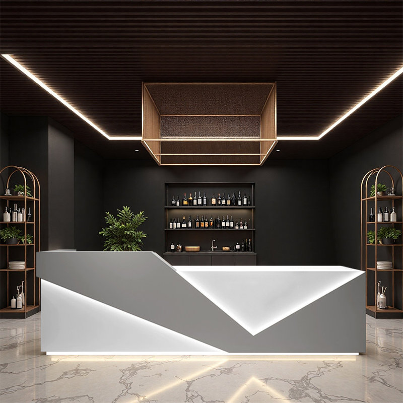 Comptoir de bar élégant et multifonctionnel - Style tendance pour les bars, les restaurants et les espaces de divertissement publics