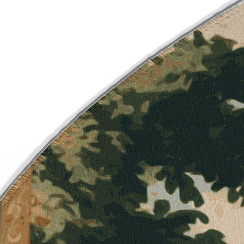 Tapis vert français intérieur et extérieur, Rond 5 pi