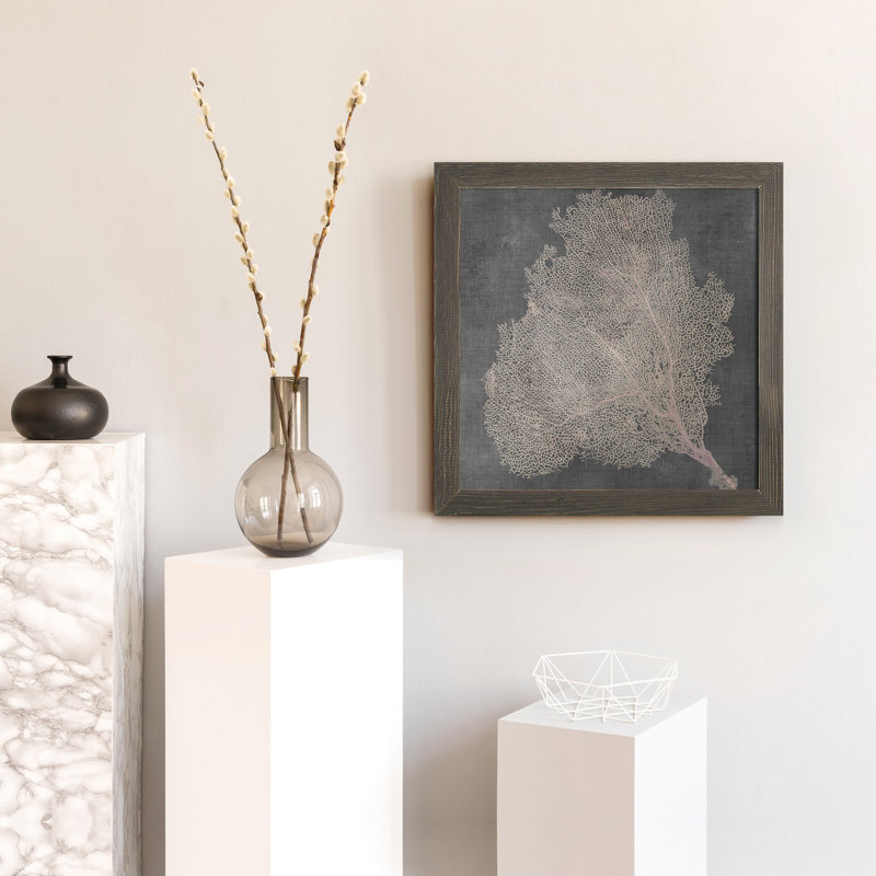 Nuit trouble, reproduction d’art encadrée, Toile avec cadre gris, H 21 po x l 21 po x P 1 po, Pas de tapis
