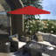 Parasol en bronze 11 pieds avec manivelle en aluminium et oléfine rouge 11 pieds-1548543230