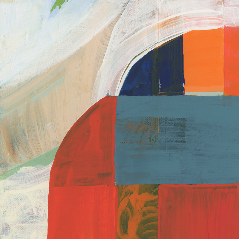 Blue Orange III by Cartissi - Wrapped Canvas Painting, 51cm H x 51cm W x 3.8cm D