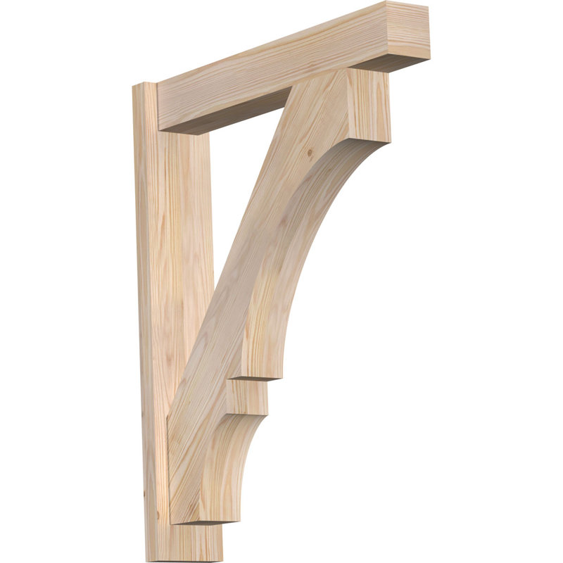 Bloc balboa rustique en bois rustique, H 34 po x l 5,5 po x P 28 po, Cèdre rouge de l'Ouest de 6 po (sciage brut)