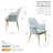Odetta 18.32'' H Velvet Upholstered Armchair-2074198773