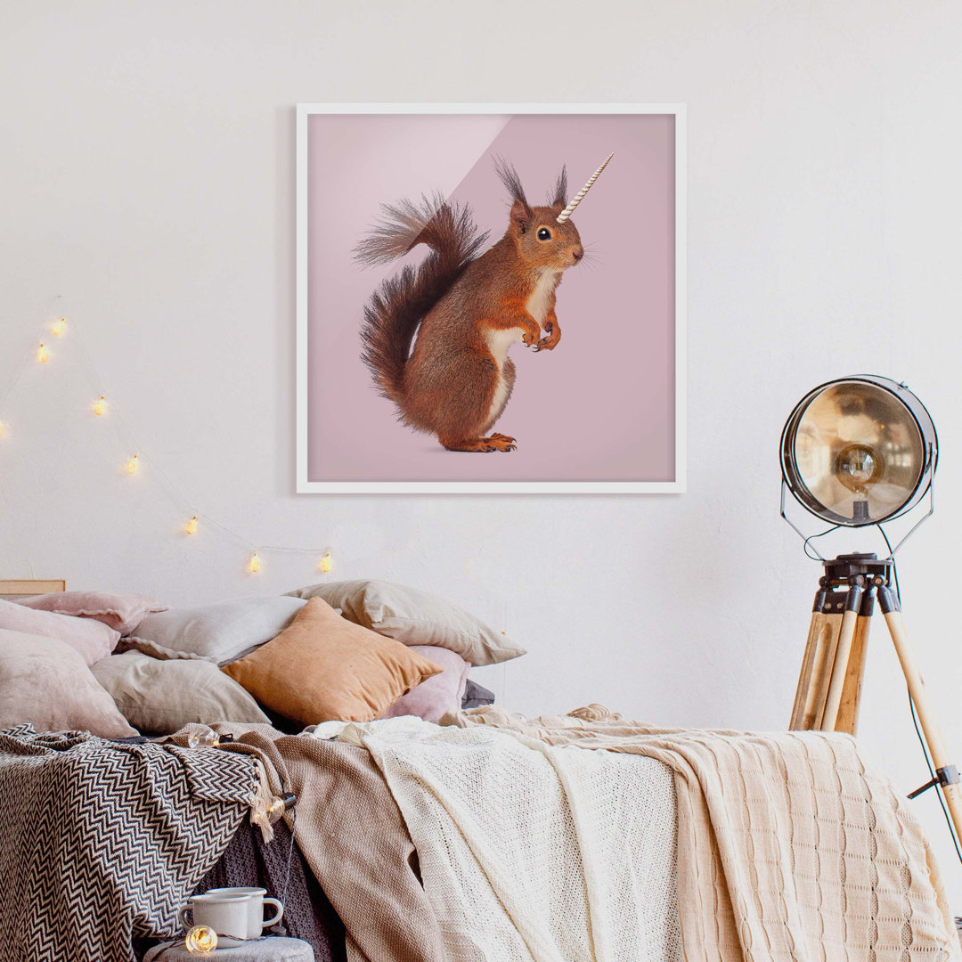 Gerahmtes Poster Unicorn von Jonas Loose