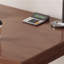 Bureau rectangulaire en bois massif brun noisette-122182676