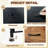 4 Drawer Vertical Storage Dresser Textura de madera with Wood Top Fabric Pull Drawers