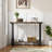 Farmhouse Console Table, 43.3" Entryway Table with 2-Tier Storage & Metal Frame for Living Room, Hallway, Behind Couch-56412015