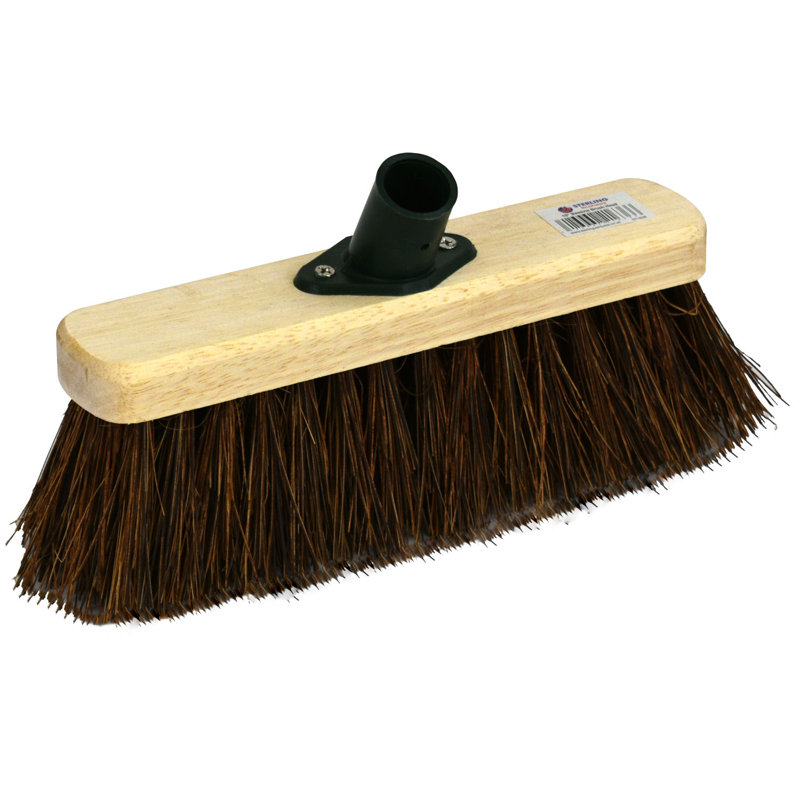 Broom Heads with Replaceable Head, 12cm H x 12cm W x 25cm L, Dark Brown