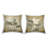 Vintage Opaque Hydrangea 2 PC Outdoor Printed Pillow Set by Lanie Loreth