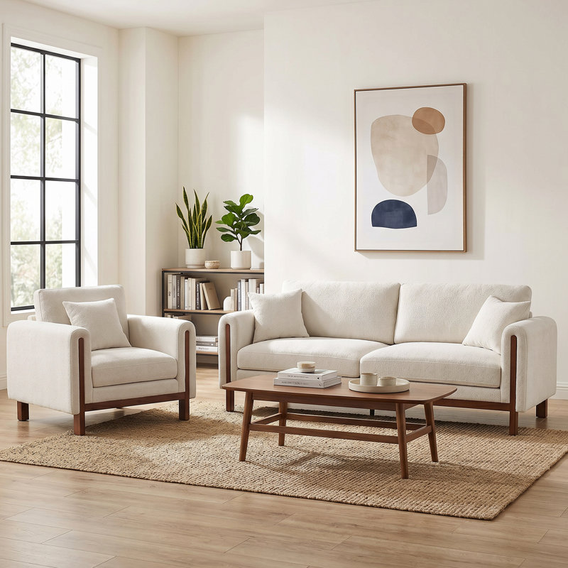 Fauteuil rembourré 43,7 po, fauteuil d'appoint moderne surdimensionné avec accoudoirs rembourrés pour la chambre à coucher du salon